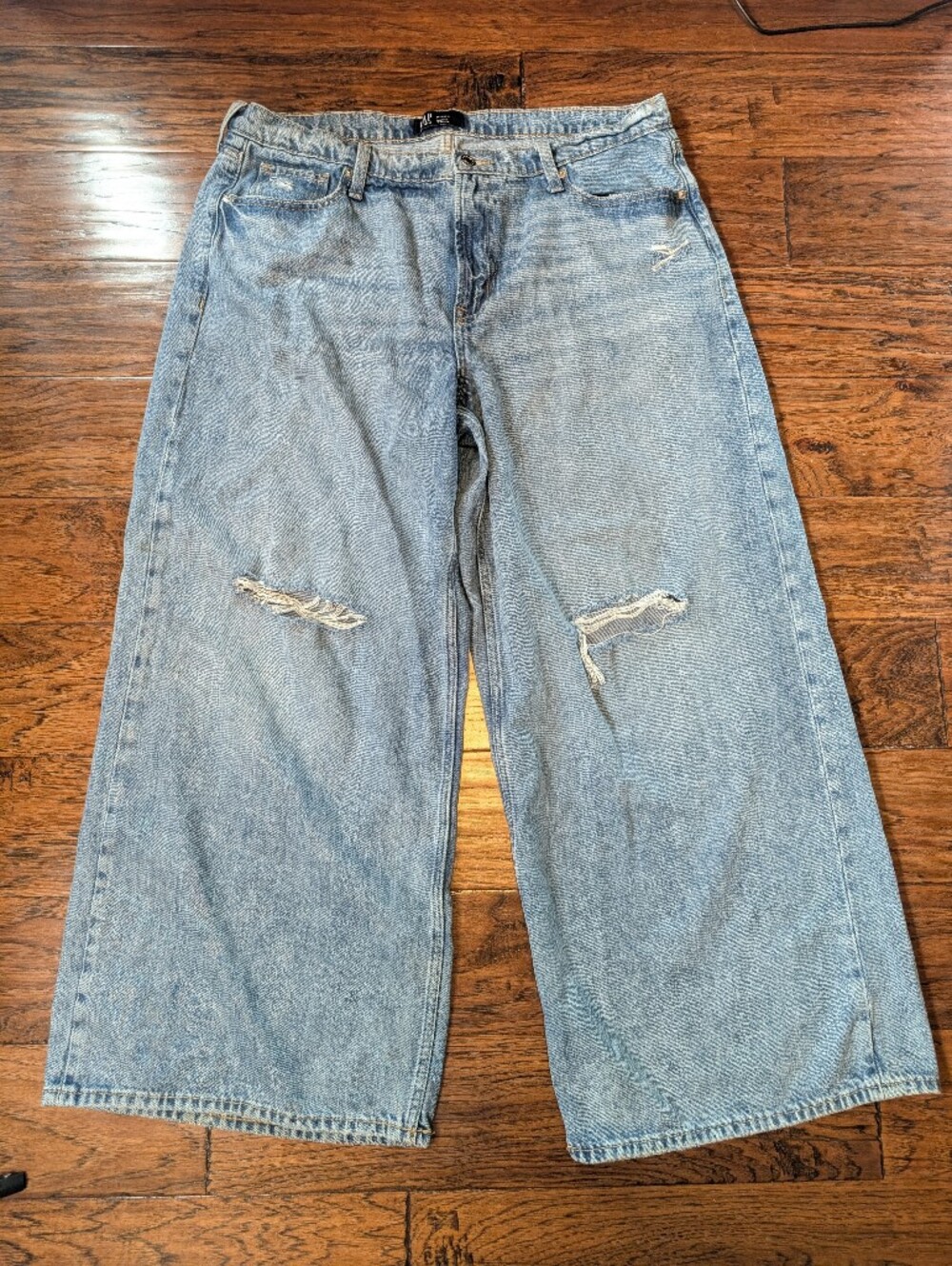 GAP Denim Baggy Distressed Denim Jeans Size 16 / 33 Regular